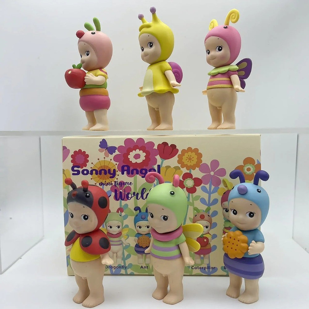 6PCS Sonny Angel Blind Box Mini Figure Bug’S World Limited Series Anime Figures Cute Dolls for Child