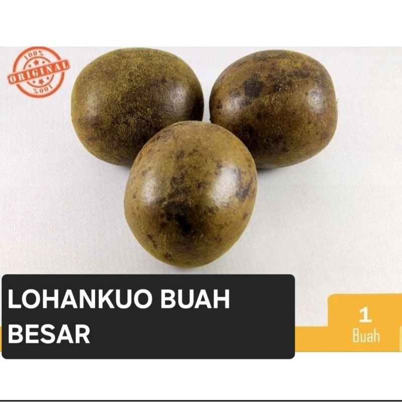 

LOHANKUO BUAH BESAR JUMBO LO HAN KUO ALAMI HERBAL / BATUK SAKIT TENGGOROKAN PANAS DALAM