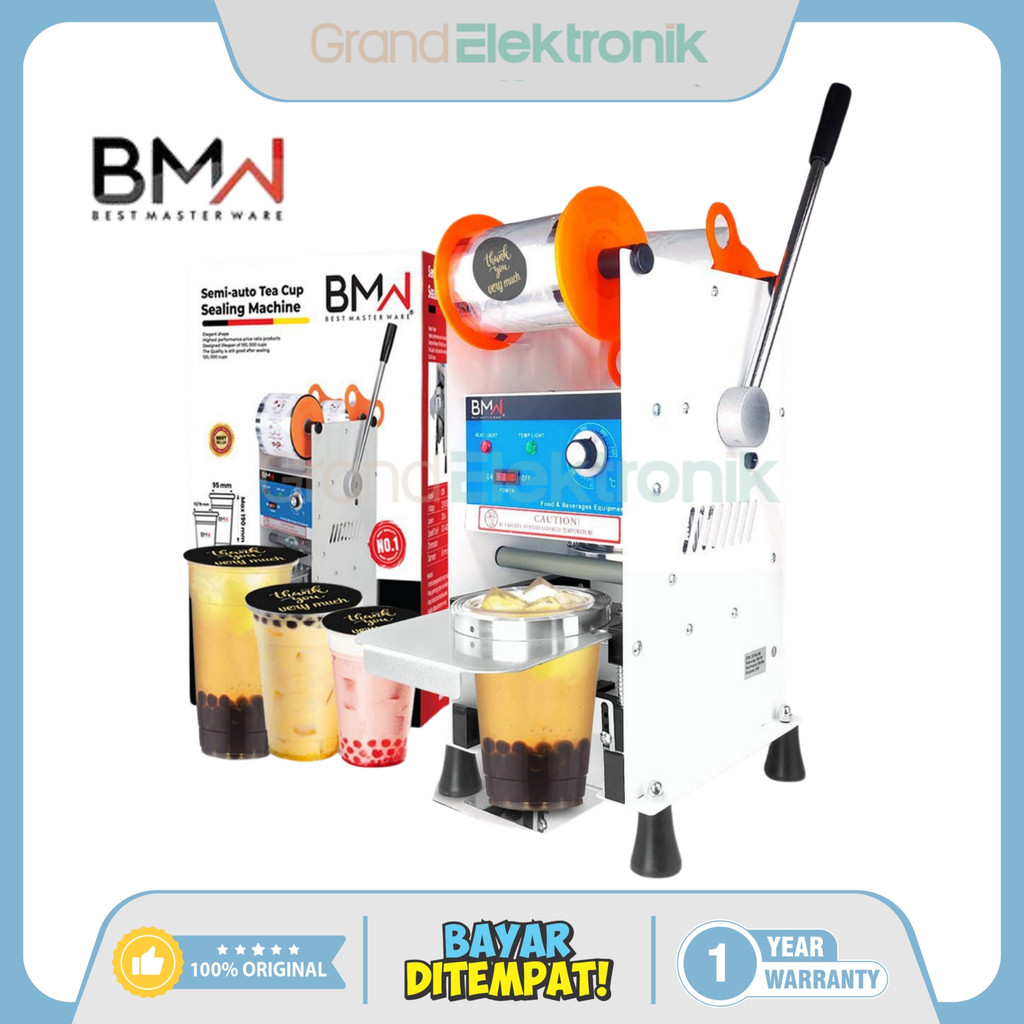 [COD READY] BMW CUP SEALER / MESIN PRESS PLASTIK 20 OZ / 22 OZ ( GARANSI RESMI)