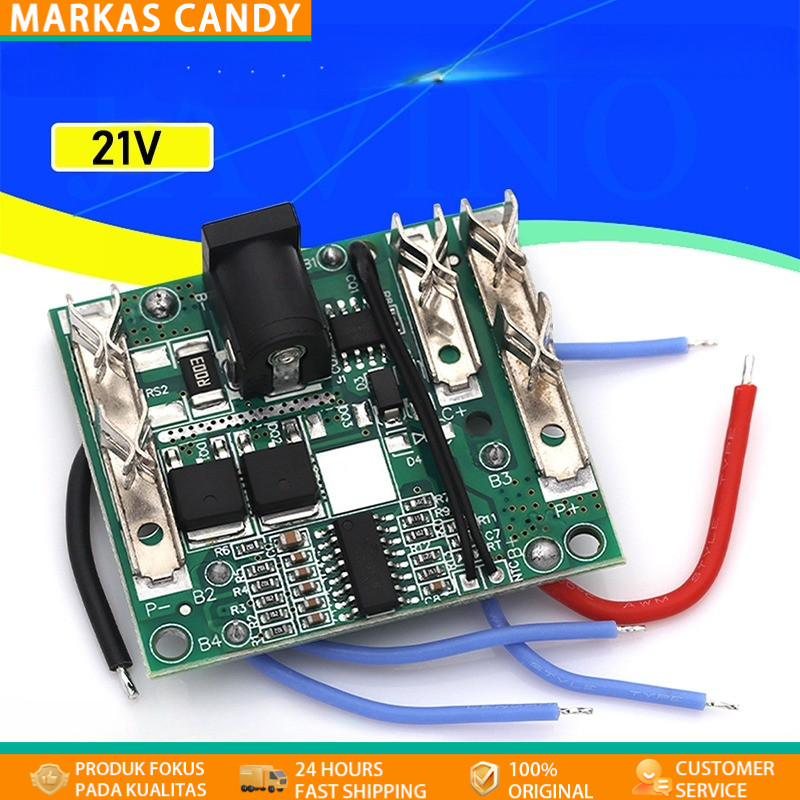 Modul BMS 5s 21V Bor cordless drill Proteksi Baterai Lithium 18650