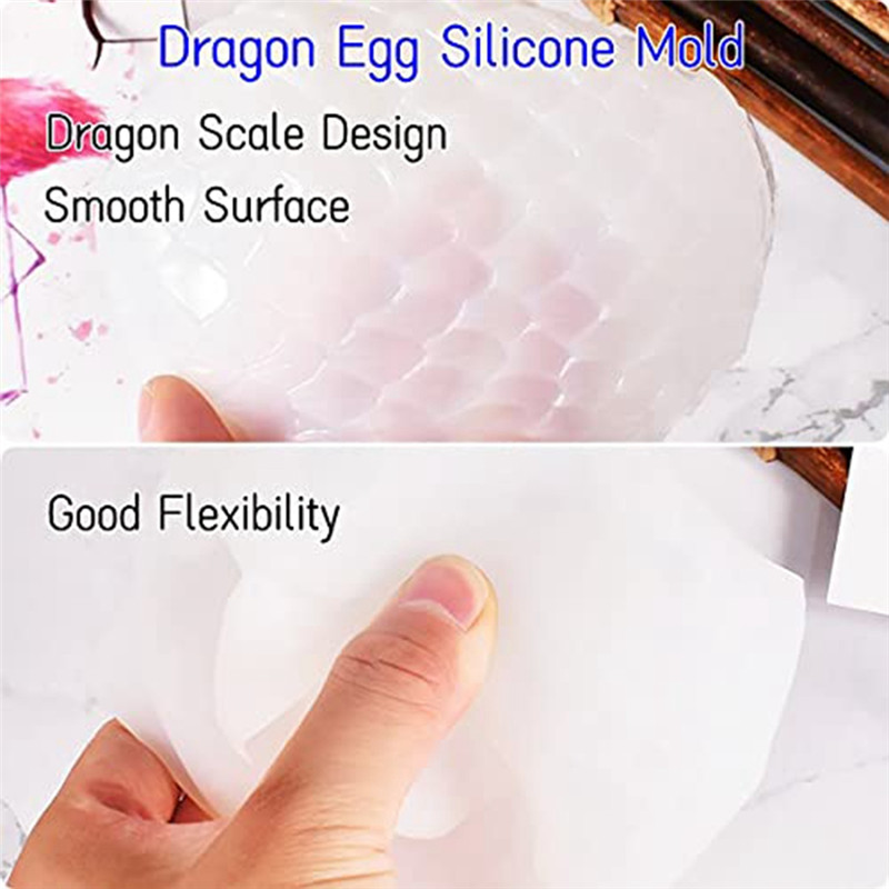 

AC23-2 Styles Of Resin Animal Molds 3D Dinosaur Silicone Molds With Finely Carved Dragon Scale Design