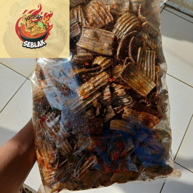 

Seblak krispi Seblak Kerupuk Jengkol Pedas Daun Jeruk Kemasan 500gr.s Seblak