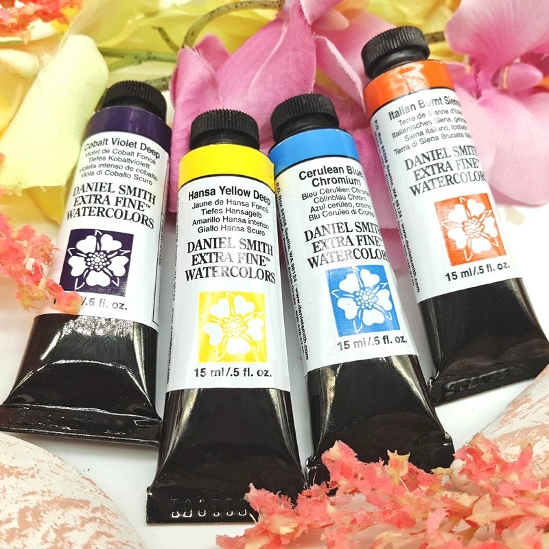 

American DANIEL SMITH Series3 Natural Mineral Extra Fine Watercolor Piant 15ml/0.5 Fl Oz Tubes Painting Artists Drawing Supplies