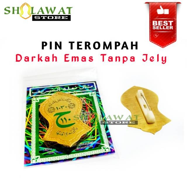 Pin Terompah Darkah Emas Pin Terompah Nabi