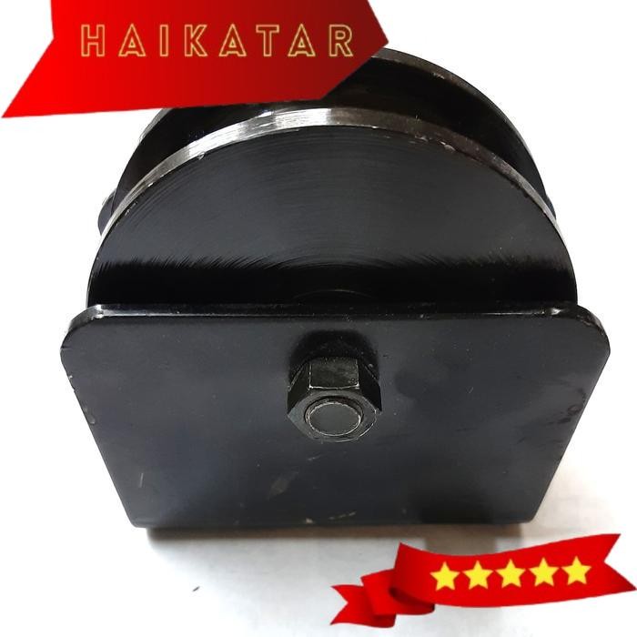 roda pintu gerbang/roda pintu bubutan/roda besi gerbang 4 inch - SIKU (V)