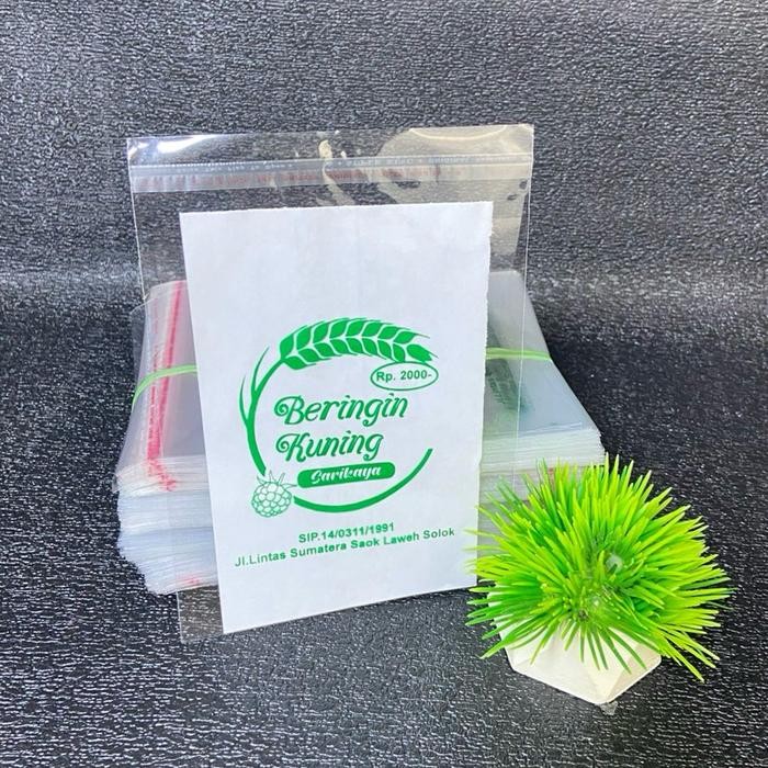 

SAMAS07 Plastik Opp roti 10x10 tebal 30mic Sablon Satu Sisi Satu Warna 1000pcs Free Desain Minimal Order 1000pcs