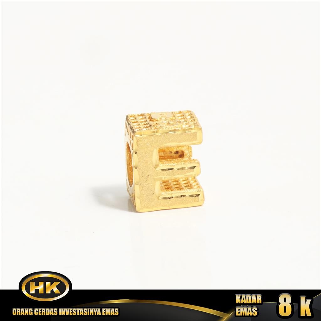 HK Mustika Gold - Liontin Emas 8K - HURUF E