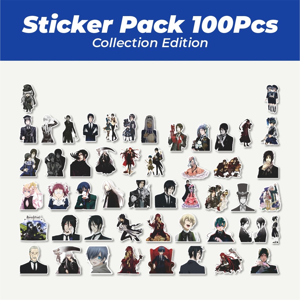 

Hot Stiker Anime Black Butler Char Mix 2 Lucu Anti Air Stikers Berperekat Waterproof Sticker Decal Buat Motor Helm Buku Journal Koper Casing HP Laptop Botol Minum