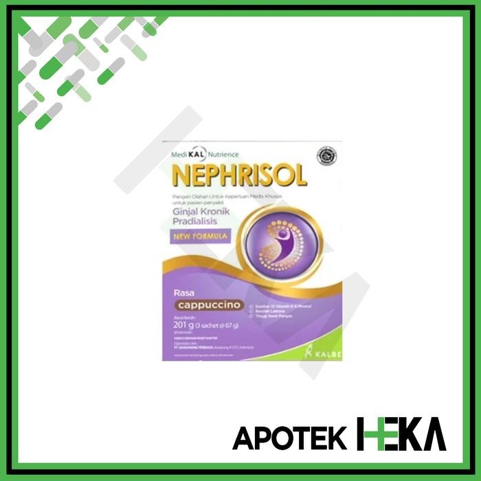 

Promo[Best Seller] Nephrisol Vanila/Cappucino 201 gram - Pasien Ginjal Pradialisis - Cappucino