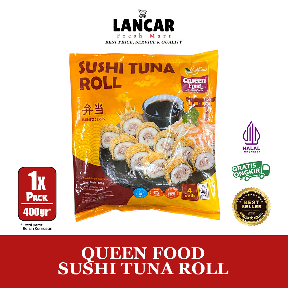 

QUEEN FOOD SUSHI TUNA ROLL 400GR / QUEENFOOD SUSHI TUNA ROLL 400GR