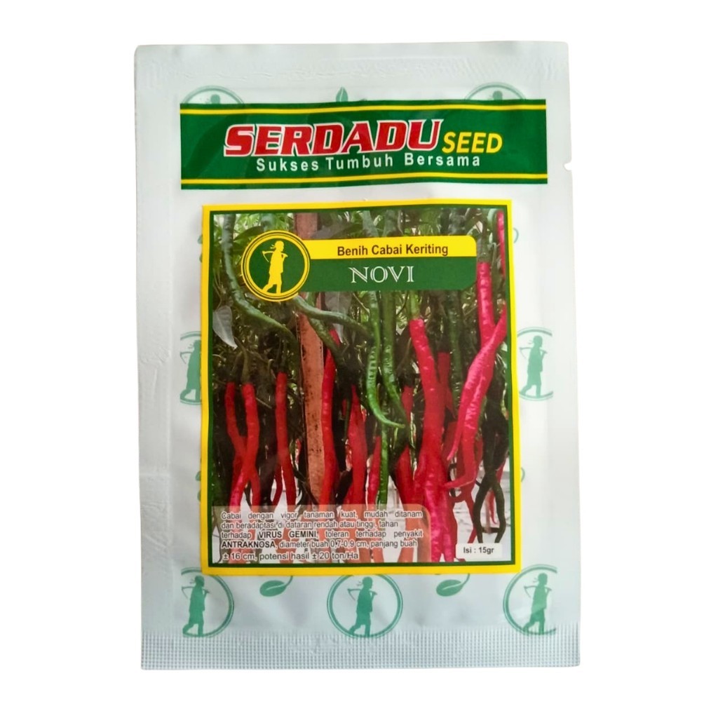 Benih Cabe Keriting NOVI 15gr Original Serdadu Seed Tahan Virus Gemini