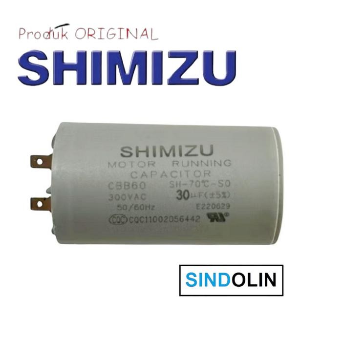 Kapasitor pompa air SHIMIZU PC267BIT / PC 267 BIT , 30 uf