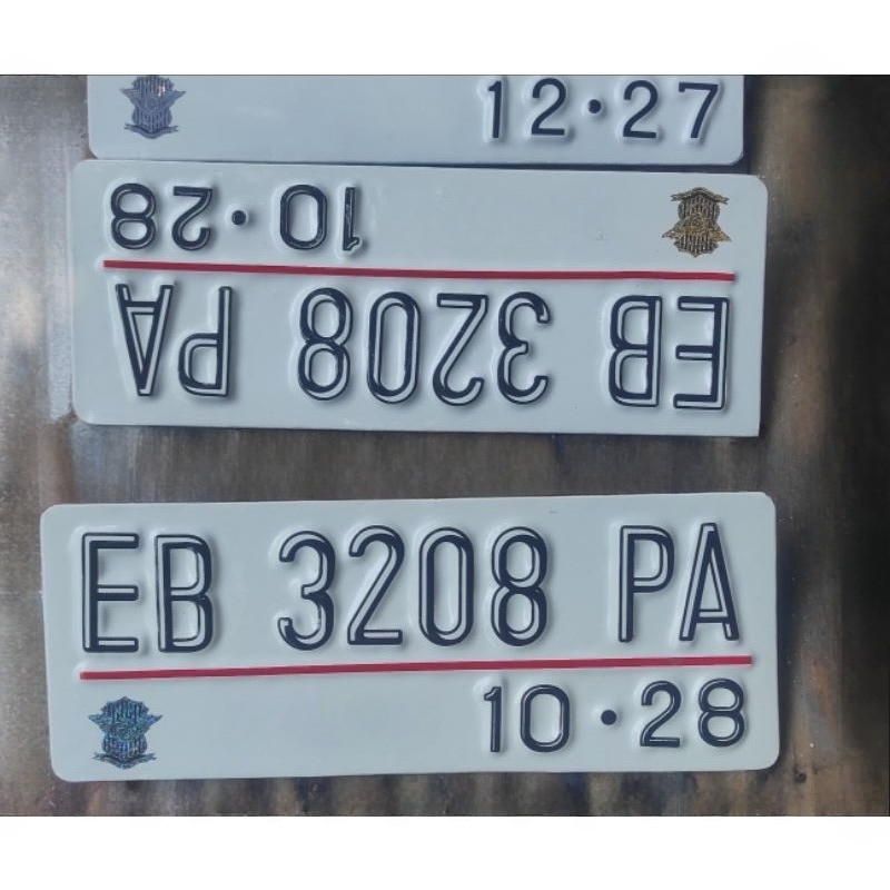 Plat Nomer Motor Baut Tanam