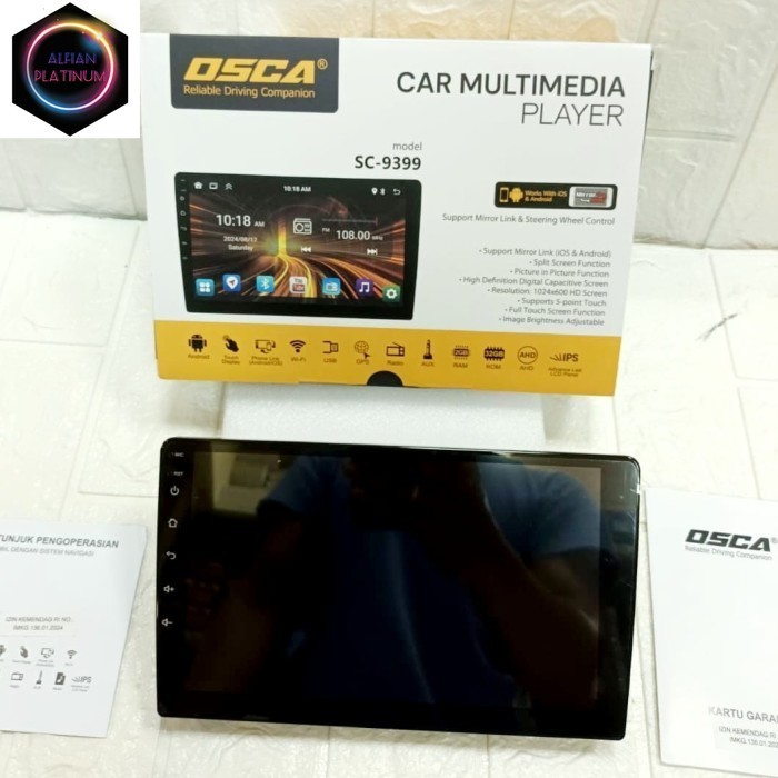 headunit android 9 inch osca ram 2/32gb Audio Mobil