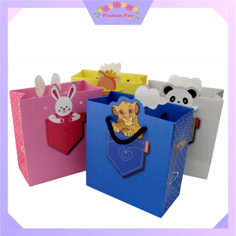 

FASHION FAIR 6051 Paper Bag Ulang Tahun / Paper Bag Motif Animal / Goodie Bag Ulang Tahun Animal Series / Paper Bag Karakter Lucu