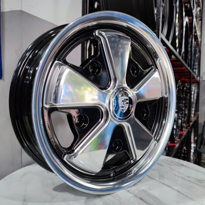 velg VW FUCH WHEEL 911 Ring 15 lebar 4,5 inci Lobang 5 jauh  5H 205 et20 mobil  VW kodok Dakota