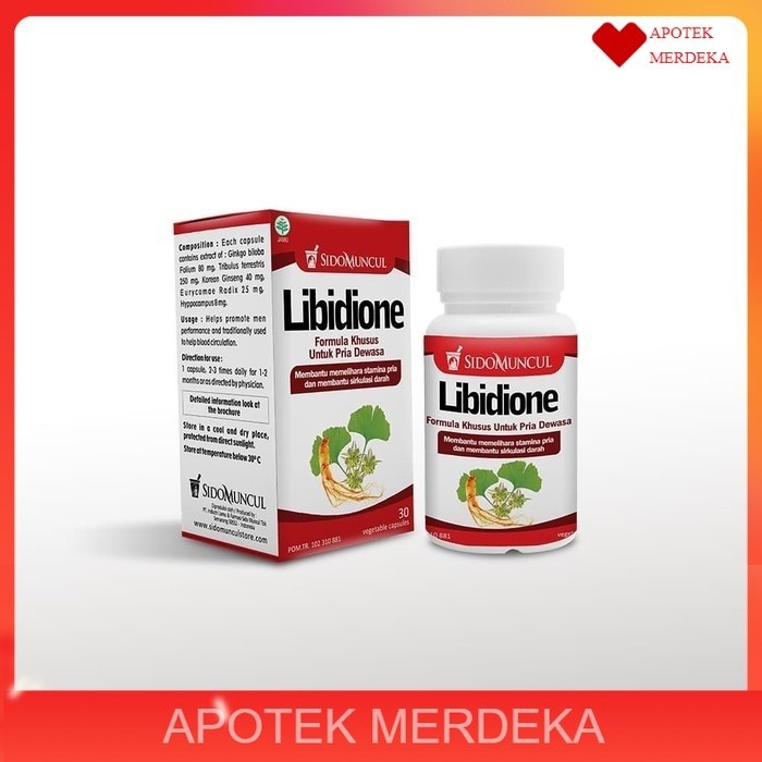 

SidoMuncul Libidione Suplemen Herbal 30 Kapsul / Sido Muncul Libidion