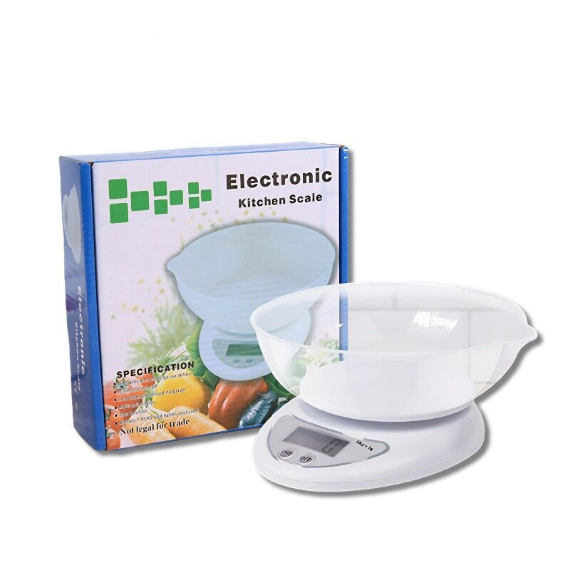 Timbangan Dapur Digital Mangkok 5kg 5 Kg / Timbangan Kue Digital Elektrik Kitchen Scale 5Kilo