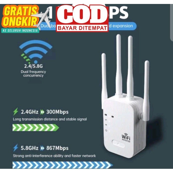 ROUTFAST SPEED BOOSTER WIFI DUALBAND MEMPERLUAS JANGKAUAN SINYAL WIFI ORIGINAL DM