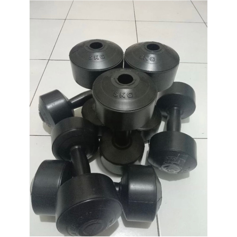 [366SP] BARBEL/DUMBELL ukuran 5KG KOSONGAN TANPA ISI