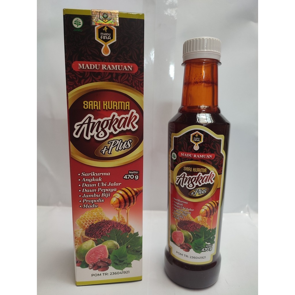 

sari kurma madu angkak plus jambu biji propolis daun pepaya 470 gram