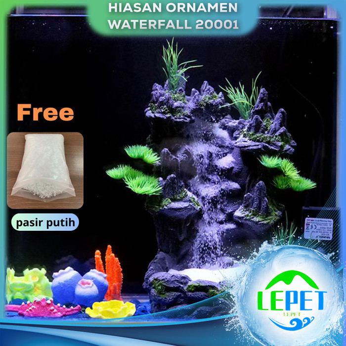 LEPET WATERFALL AQUASCAPE 20001 / HIASAN AQUARIUM TEBING AIR TERJUN
