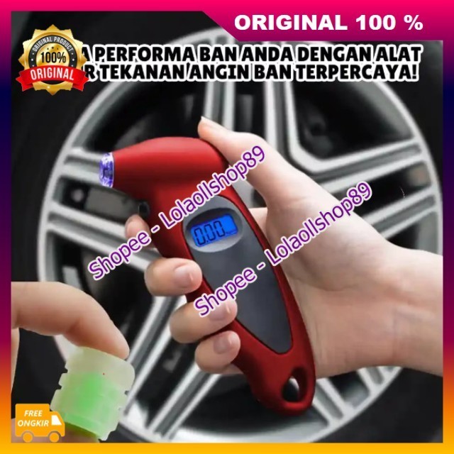 Aero Measure 100% ORIGINAL Alat Ukur Tekanan Angin Ban Motor Mobil Digital