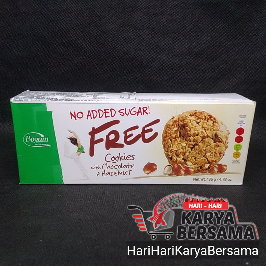 

BOGUTTI KUKIS NO SUGAR ADDED COOKIES WITH CHOCOLATE HAZELNUT 135GR