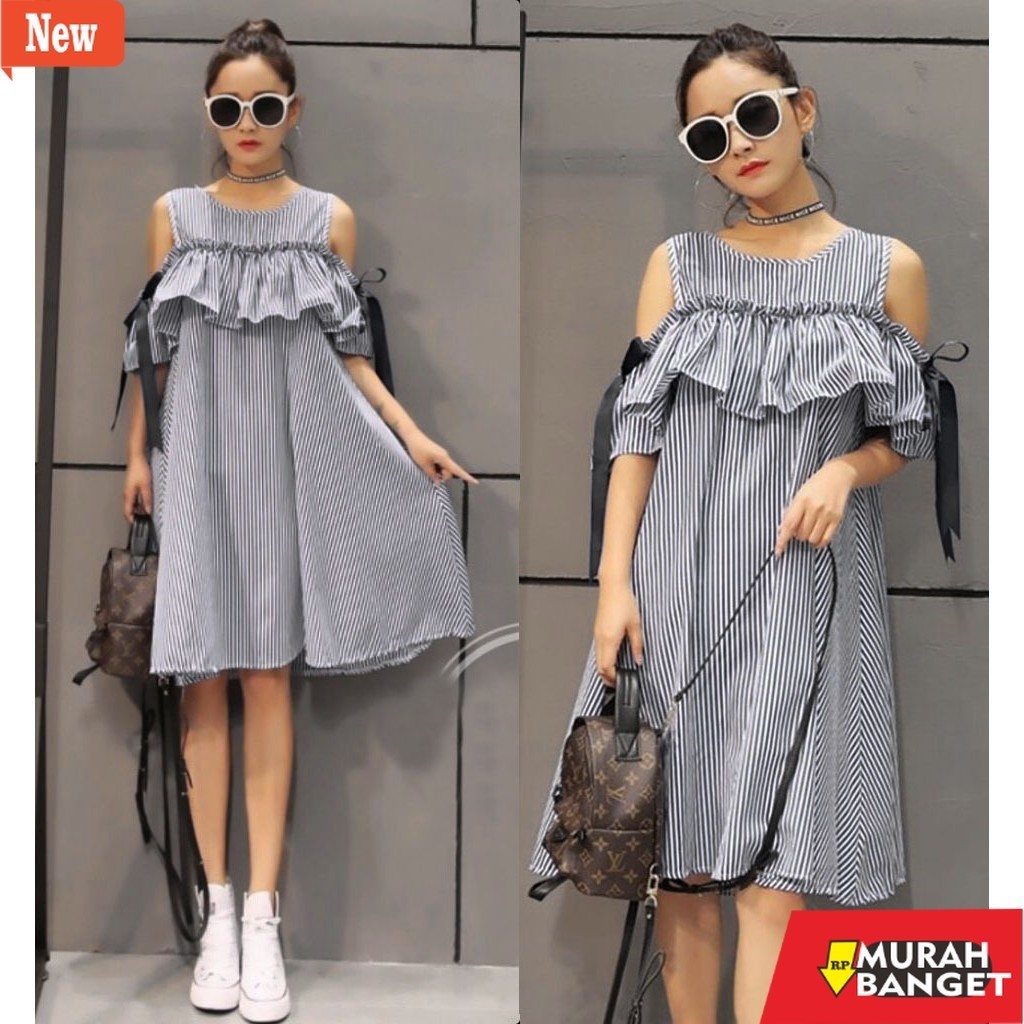 dress wanita kekinian FEMMESHOPA - dress terbaru / dress murah / dress sabrina / dress premium / dre