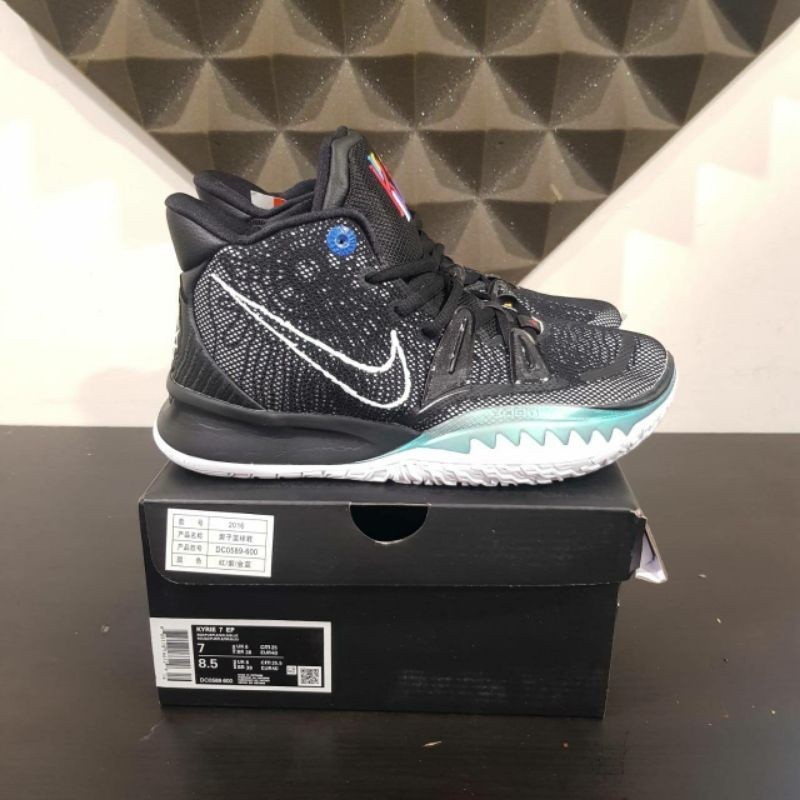 sepatu basket Nike kyrie 7 black teal