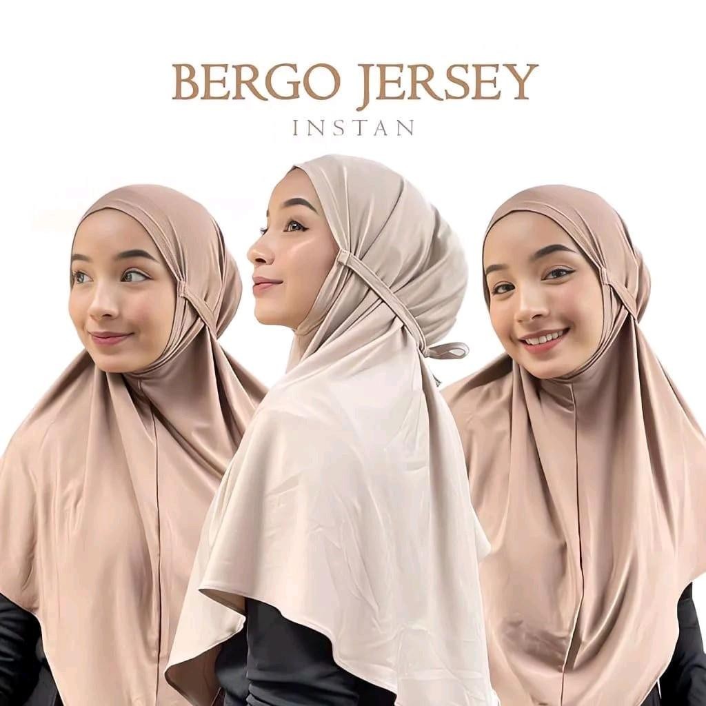Bergo Hawa MARYAM TALI JERSEY || Bergo Maryam 70x80 Panjang Simple Jilbab Tebal Muslim Kerudung