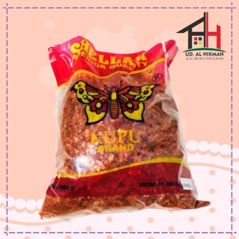 Serlak Sirlak Shellac Shellak Sherlak KUPU Plitur Emping ISI 1KG / 1000GR