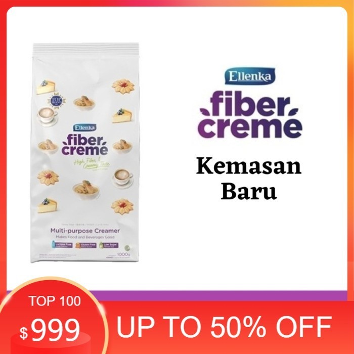 

Ellenka Fiber Creme Multi Purpose Creamer 1 kg Pengganti Santan/Krimer