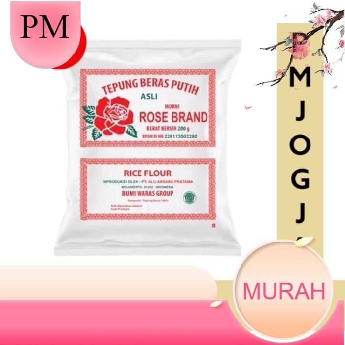 

Rose Brand - Tepung Beras Putih 500 gram 200gr - TBeras 200GRAM