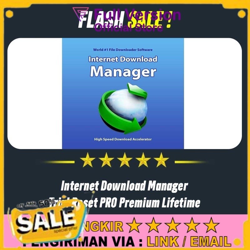 Beli 2 Gratis 1 Aplikasi Internet Download Manager IDM Trial Reset PRO Premium Lifetime Full Version