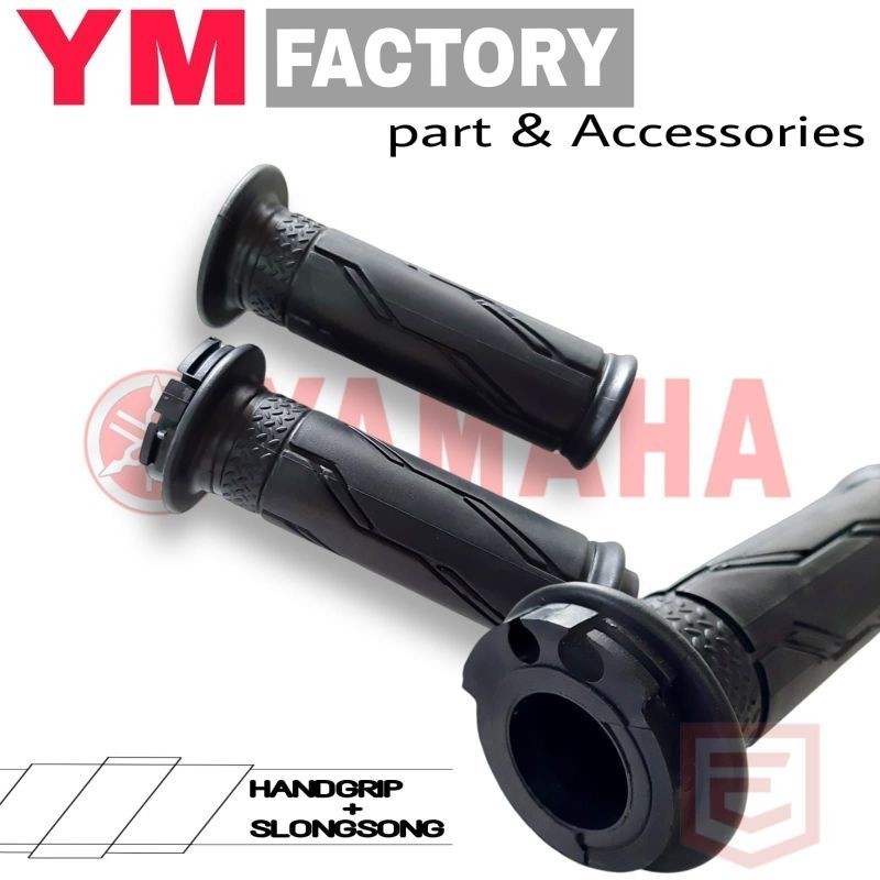 [ DELSER MOTOR ] HANDGRIP SLONGSONG STANDAR MODEL YAMAHA HONDA UNIVERSAL GRIP HANDFAT HAND FAT SARUN