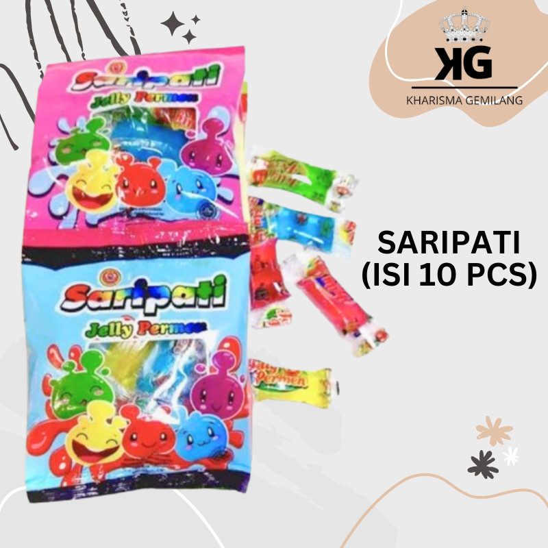 

KG - SARIPATI 25 Gram (1 Renceng 10 Pcs) Jelly Permen Saripati Eceran 500 Manis Murah