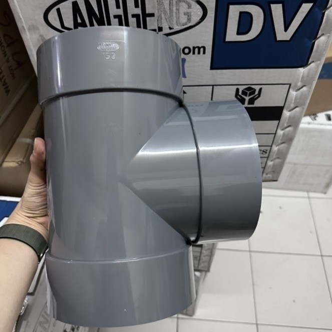 Tee 6" inch D LANGGENG Tee sok T pvc 6 inch