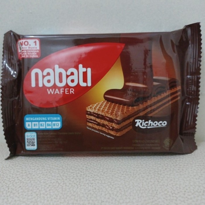 

Richoco Nabati Wafer Cokelat 39g Isi 10pcs Cemilan Murah dan Enak