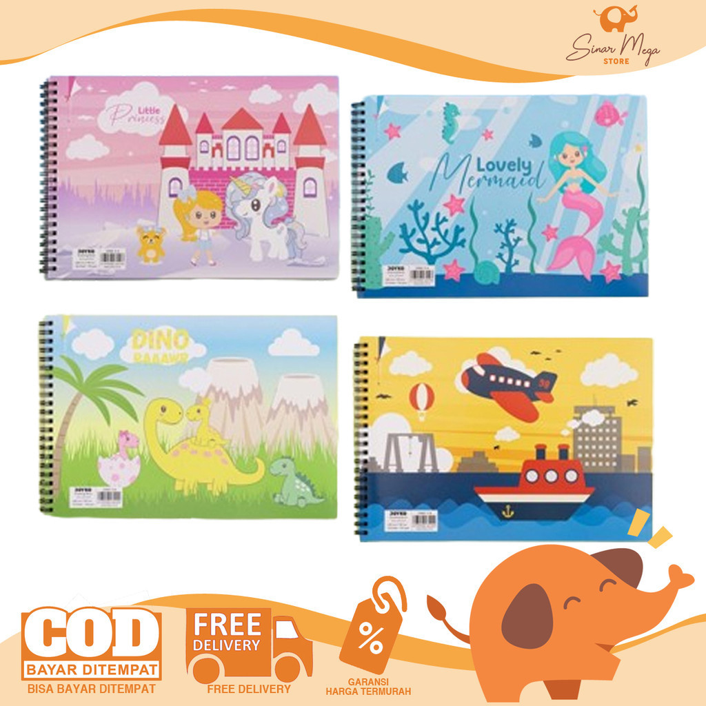 

Joyko Drawing Book DRBK-3 A4 30 Lembar Buku Gambar Tebal Spiral Lucu Murah