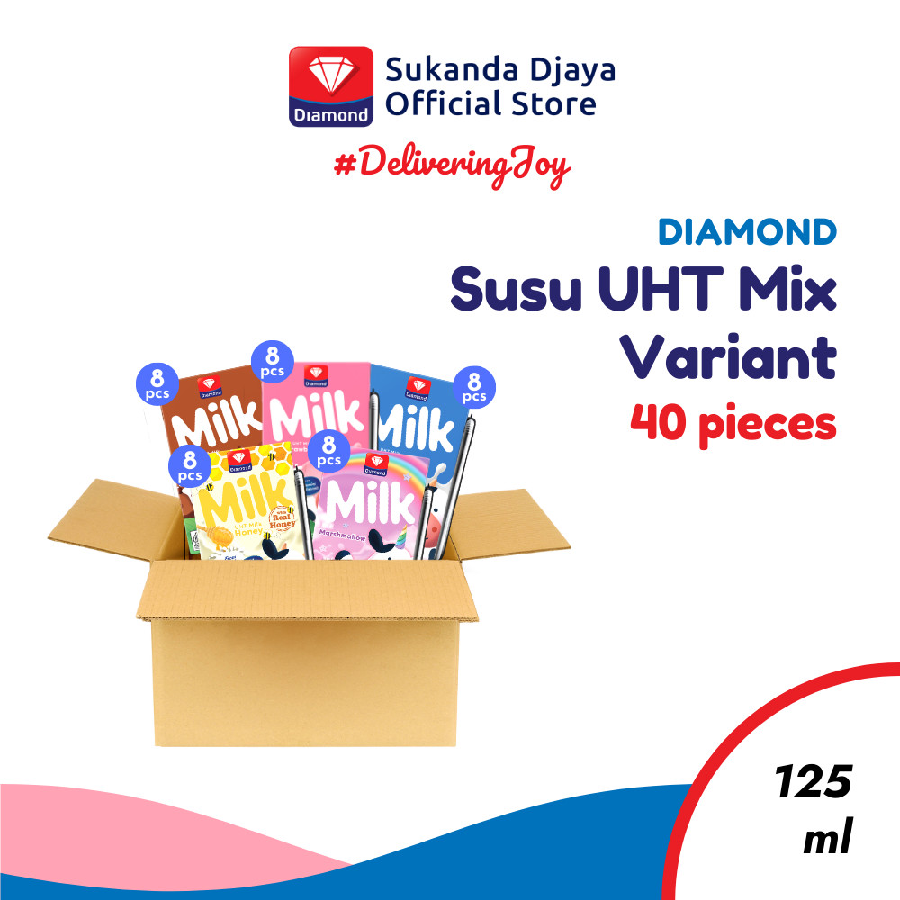 

Diamond Milk Susu UHT Mix Variant 125 Ml 1 Karton