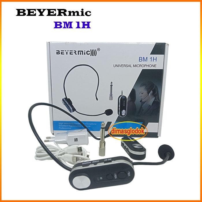 Mic Wireless BEYERMIC BM1H Mik Imam Microphone Clip On Mik Jepit Mikropon Klip