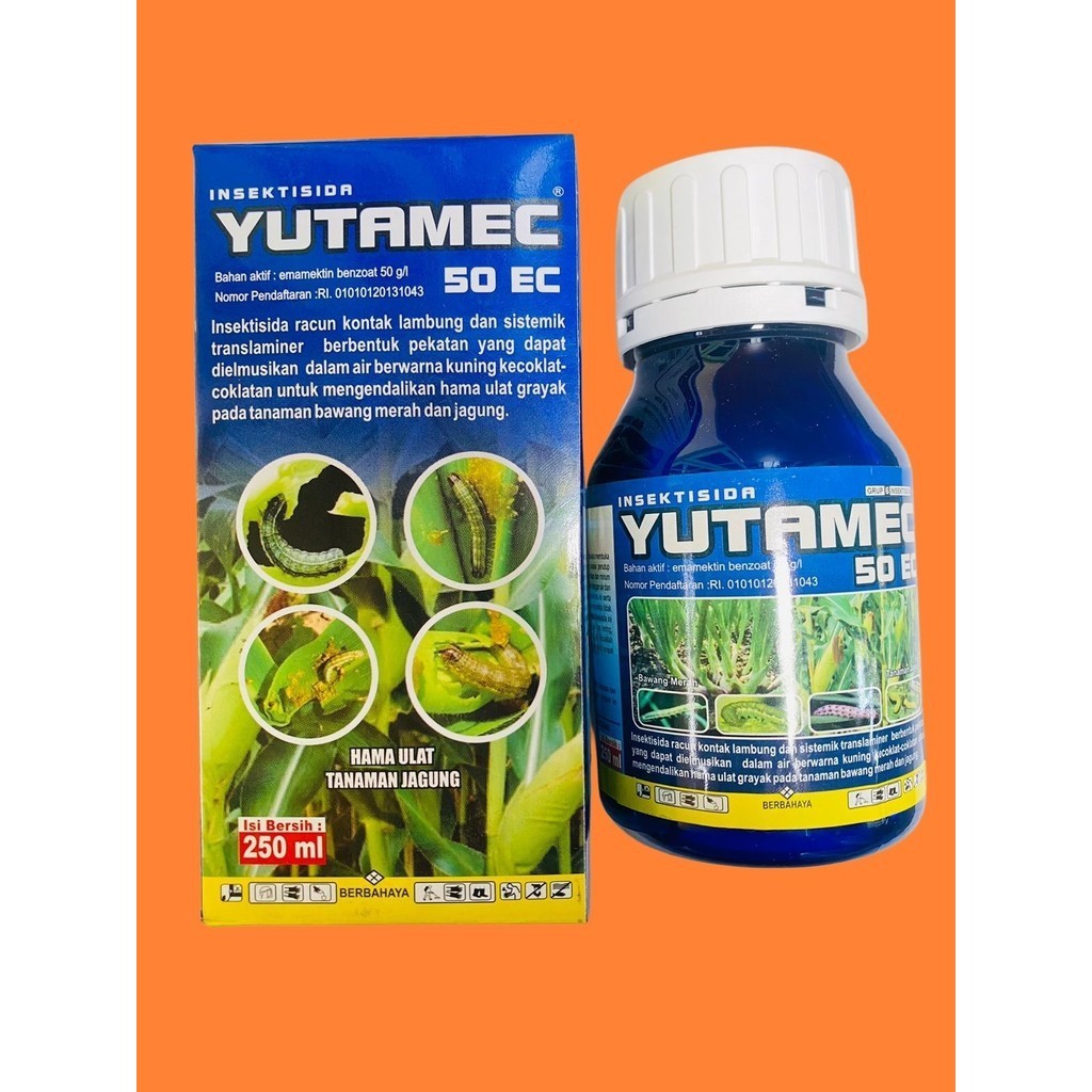 Insektisida emamektin YUTAMEC 50ec isi 250ml dr GEMA AGRO SENTOSA