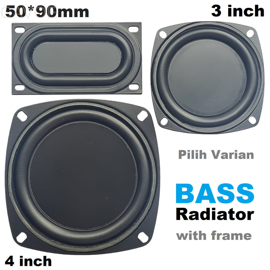 PASSIVE RADIATOR DIY 4 inch Speaker Pasif Rakitan Subwoofer Sub Woofer Low Bass BOOM BOX