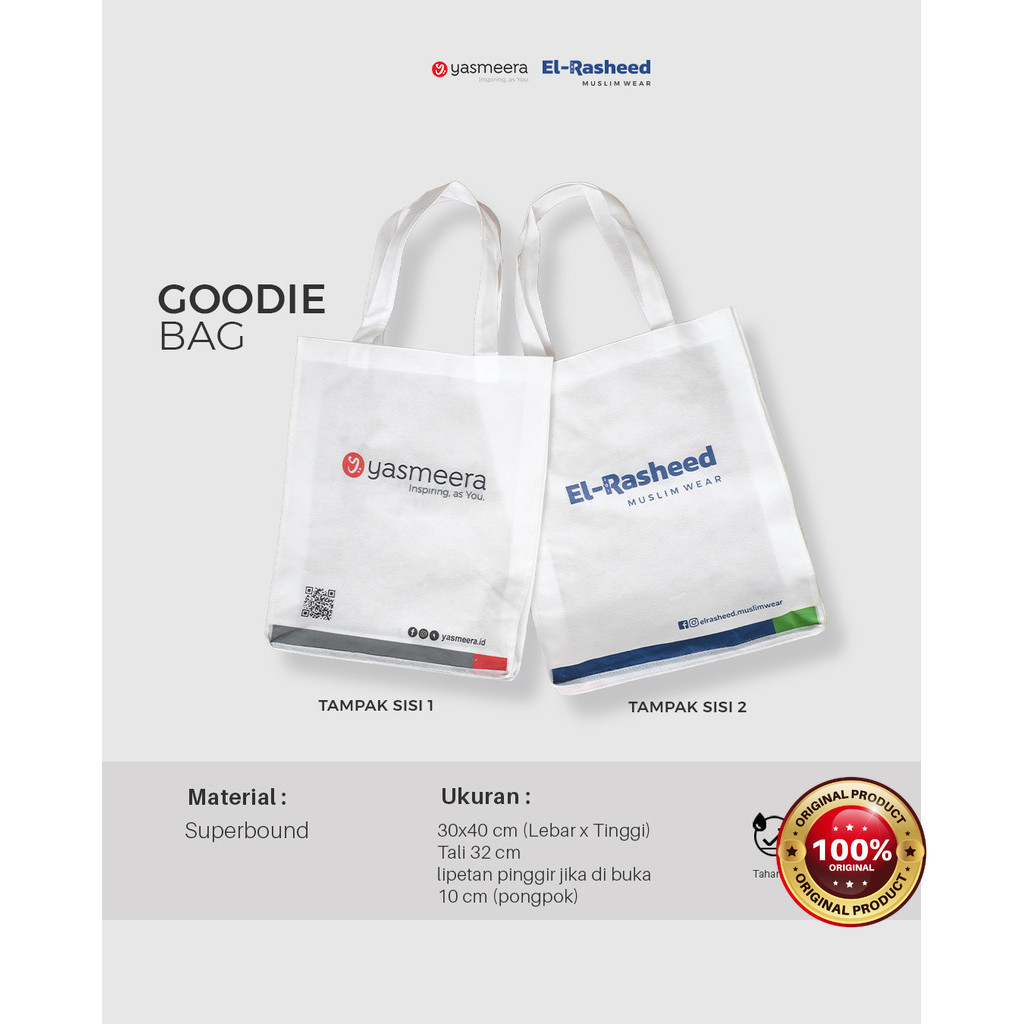 

Goodiebag Premium Tebal by Yasmeera / Goodie Bag / Tas Kain I Galeri Farisa