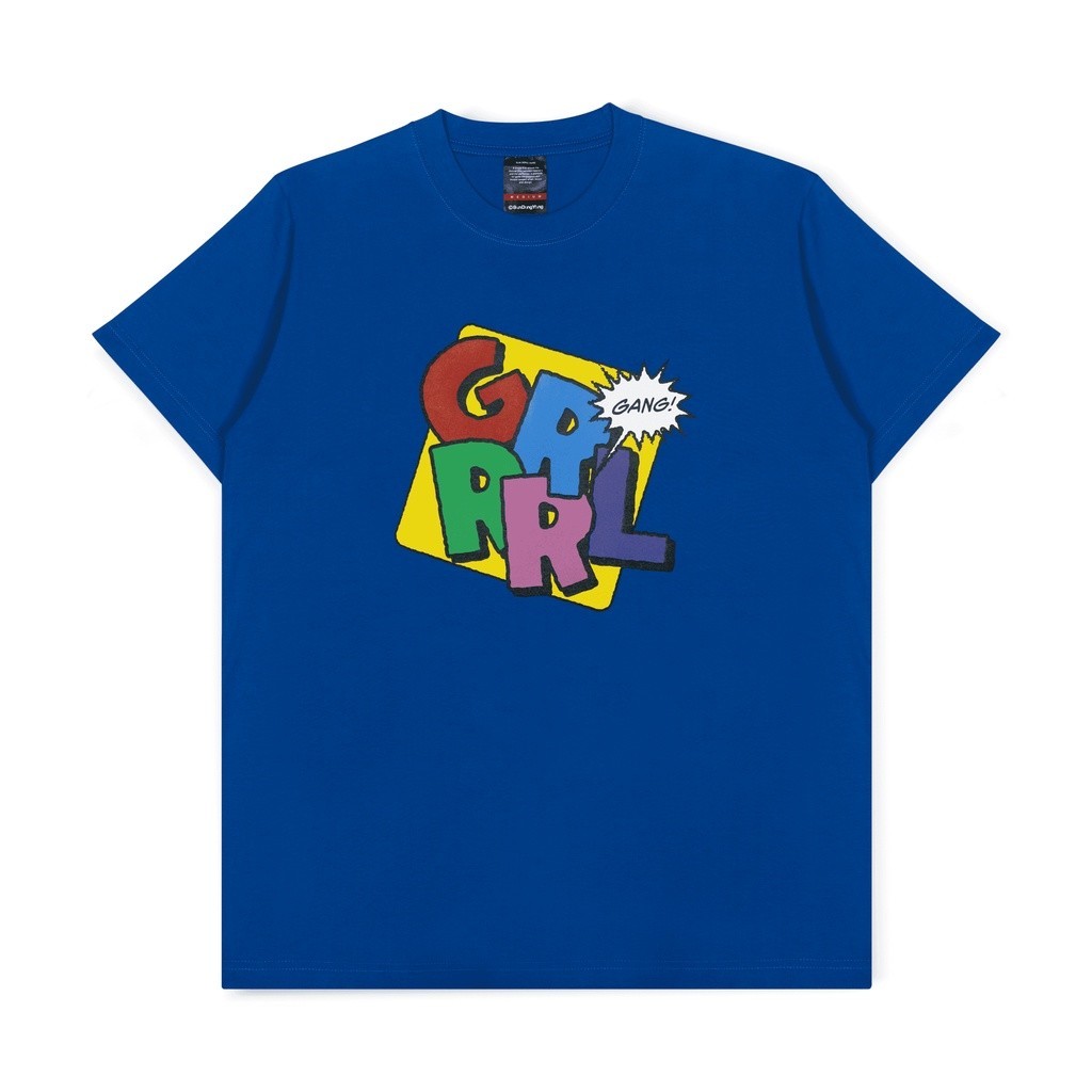 【HOT】 Grrrl Gang - Logotype Blue T-shirt