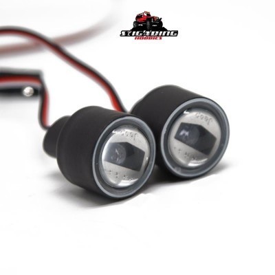 OG99 LAMPU LED ANGEL EYES DAYMAKER 6 MODE RGT + WHITE CORE LED 1/10 RC ADV