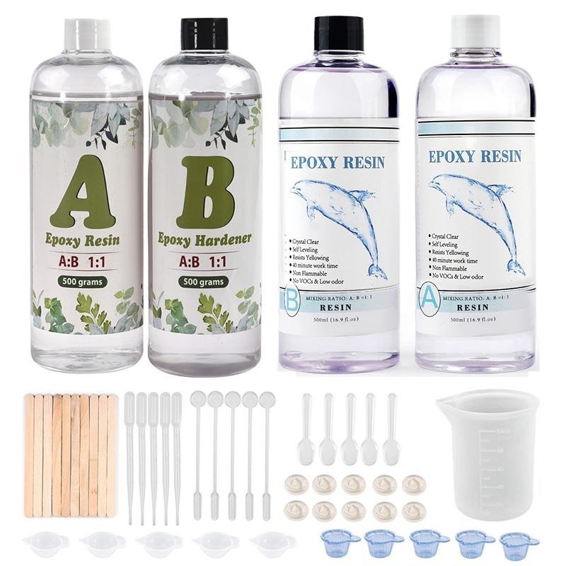 1:1 AB Epoxy Resin Glue Kits High Adhesive Crystal Glue Set For DIY Resin Mold Jewelry Making Suppli