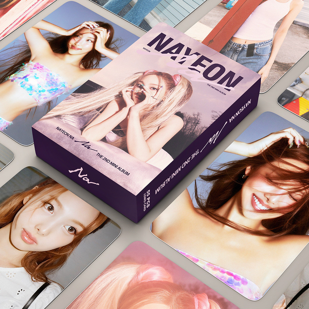

Kpop Nayeon The 2nd Mini Album NA Boxed Card 55pcs/Set High Quality HD Photo Korean Style LOMO Card Twice Tzuyu Mina Collection