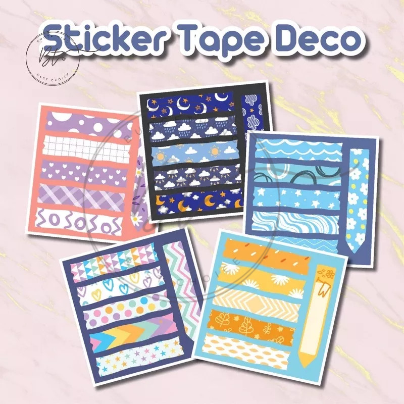 

Journamm.id Stiker Washi Tape / Stiker Tape Deco / Stiker Mini Pack Tape / Stiker Aesthetic Tape / Stiker Cute Washi Tape